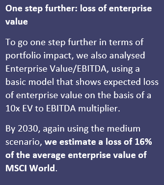 One step further: loss of enterprise value 